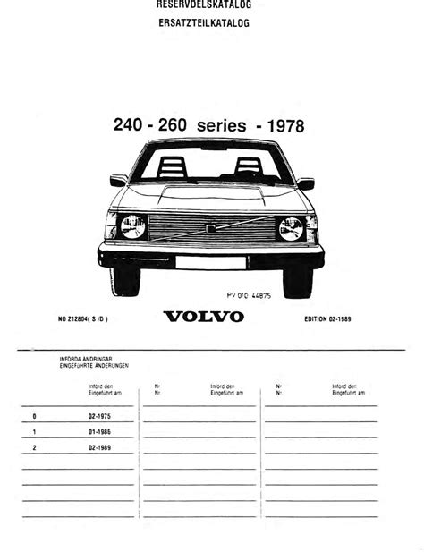 Volvo 240 Parts (1975